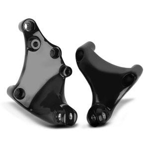 Passasjer fotstøtteholder egnet for Harley Davidson Sportster 883 Iron 14-20 svart Craftride