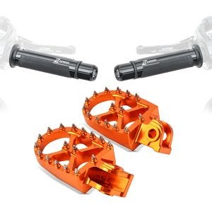 Fußrasten FF5 für KTM 990 Supermoto SM T / SM/ R + Lenkergriffe LG1_1