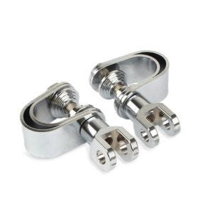 Fotstøtteholder for kollisjonsbøyler 25-32mm egnet for Royal Enfield Interceptor 650 / Meteor 350 Craftride HF7 krom