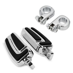 Crash bar fotstøtter 32mm egnet for choppers / custom sykler / klassisk med holder Craftride HC7