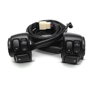 Styrebryter egnet for Harley Davidson Dyna Sportster Softail V-Rod 96-13 styrebeslag svart