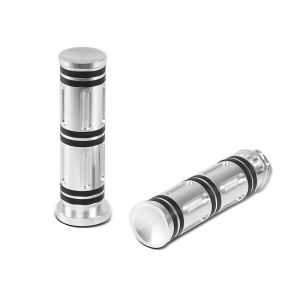 Lenker-Griffe 1" Zoll Craftride CG11 CNC Alu für Harley-Davidson Kawasaki Yamaha Suzuki Honda chrom_0