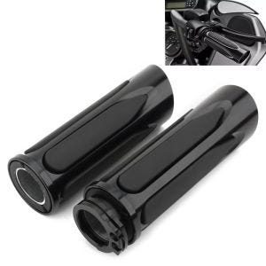 Styrehåndtak 1" CNC aluminium egnet for Harley Davidson Dyna Low Rider / Street Bob Craftride HG5 svart