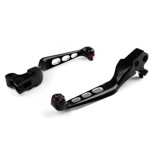 Bremsespak og clutchspaksett Edge Cut egnet for Harley Davidson Dyna Sportster Softail Touring 96- svart