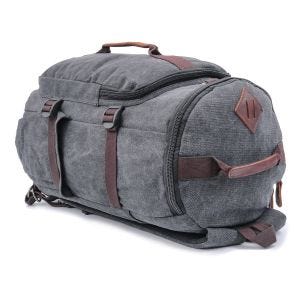 Motorsykkel bagasjerull Craftride VG5 halebag Vintage 30Ltr i grått