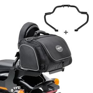Set STM7 Sturzbügel Mustache mit Hecktasche TM2 14 Liter für Indian Chieftain Dark Horse 17-20 Craftride_1