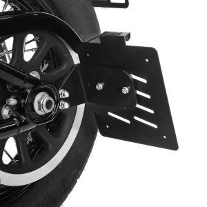 Sideskiltholder som passer til Harley Davidson Softail Street Bob 18-24 Craftride S svart