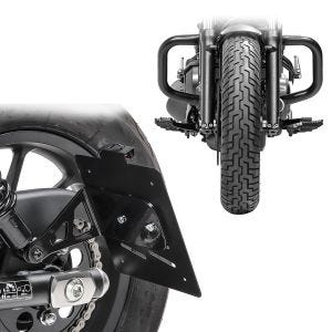 Set Kennzeichenhalter seitlich M + Sturzbügel für Honda Rebel 500 17-21 Craftride SM1_1