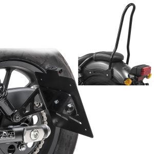 Set Kennzeichenhalter seitlich M + Sissy Bar für Honda Rebel 500 17-21 Craftride SM1_1