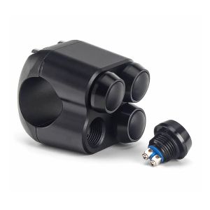 Styreknapp med 4 knapper passer for 22 mm styre Craftride Switch svart