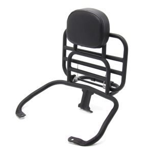 Bagasjehylle med sammenleggbar rygg passer for Vespa GTS 300 / 250 / 125 08-22 Craftride svart