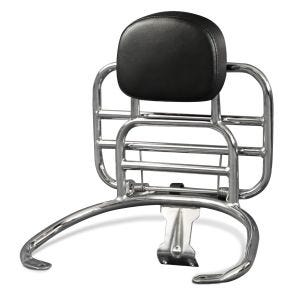 Bagasjehylle med sammenleggbar rygg passer for Vespa S 125 / 50 08-13 Craftride krom