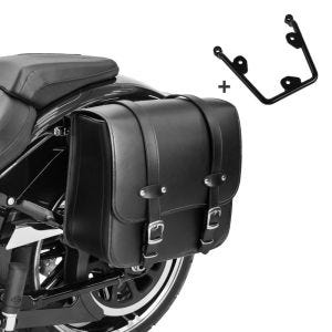 Salveske med holder passer til Kawasaki Vulcan S / Café 15-24 Reno 17l venstre sideveske Craftride