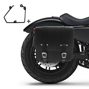 Salveske med holder egnet for choppers / custom sykler 16-20 høyre Reno 17l Craftride