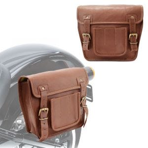 Satteltaschen für Harley Davidson Dyna Low Rider / S Craftride SV4 Paar 6Ltr braun_0