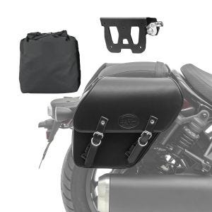 Salveske passer til Kawasaki Vulcan S/ Café 15-24 med avtagbar holder på høyre Fargo 13l Craftride