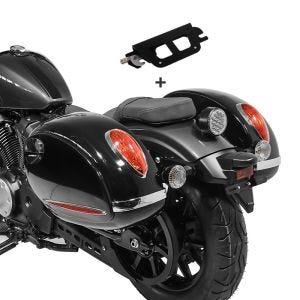 Sideveske som passer for Kawasaki Vulcan S 15-24 holder avtagbar salveske Alabama Craftride