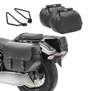 Satteltaschen KT + Satteltaschenhalter für Harley Dyna Super Glide Custom Craftride_1