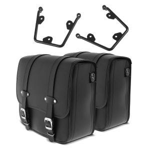 Set 2x Satteltaschen mit Halter für Honda Rebel 1100 2021 Craftride Reno links-rechts_1
