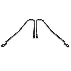 Sadelveskeholder passende for Triumph Bonneville T120 / T100 16-24 spacer Craftride AH1 svart DPLU
