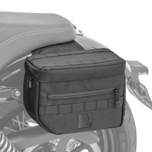 Sadelvesker Club Style egnet for Harley Davidson-modeller Ballistic Nylon Craftride DC1 svart