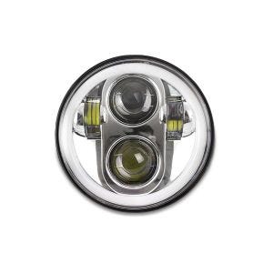 LED frontlykt 5,75 tommer egnet for Harley Davidson frontlykt krom Craftride M18