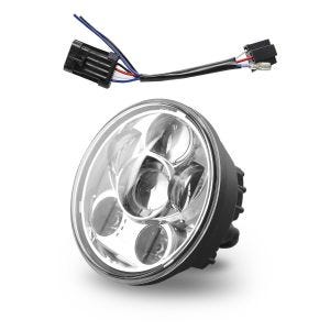 Hovedlys LED 5,75 tommer med adapter egnet for Harley Davidson Electra Glide Standard 19-22 Craftride krom