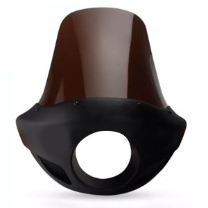 Lampemaske egnet for Yamaha XVS 650 Drag Star frontlys kåpe Craftride VD8 svart matt mørk tonet