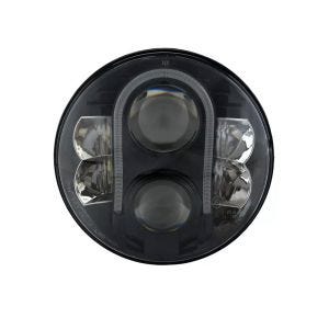 LED hovedlys 7" egnet for Harley Davidson Softail Sport Glide med ECE Craftride TH3 svart