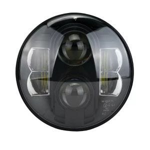 LED hovedlys 7" egnet for Harley Davidson Street Glide / Special med ECE Craftride TH4 svart