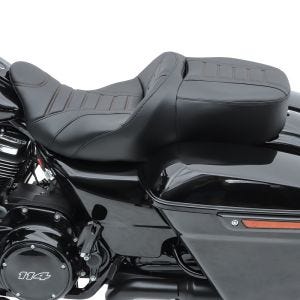 Motorsykkelsete Craftride TG3 sete egnet for Harley Davidson Touring 09-24 svart DPLB1