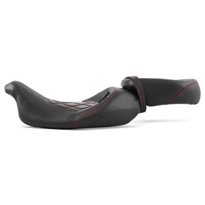 Sete egnet for Harley Davidson Touring 09-24 komfortsete Craftride RH3 svart-rød DPLB1