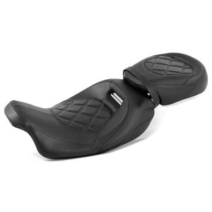 Craftride RH3 motorsykkelsete egnet for Harley Davidson Touring 08-24 komfortsete i svart