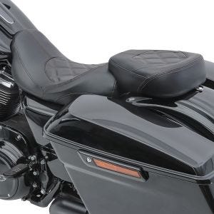 Motorsykkelsete Craftride RH3 egnet for Harley Davidson Touring 09-24 komfortsete i svart DPLB