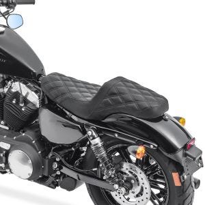 Dobbelt sete egnet for Harley Davidson Sportster 883 Iron 09-20 Duo sete Craftride SP4 svart DPLB2