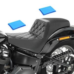 Dobbel sete gel egnet for Softail Low Rider / S / ST 18-24 Duo sete Craftride SP8 svart