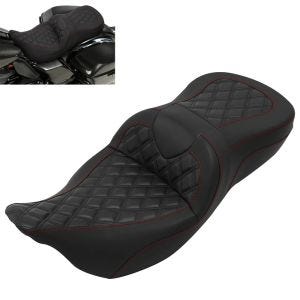 Sete egnet for Harley Davidson Touring 08-24 dobbeltsete Craftride SD20 svart rød