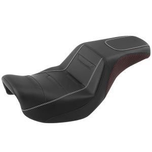 Dobbelt sete egnet for Harley Davidson Dyna Wide Glide 06-17 Duo sete sal Craftride SF4 svart