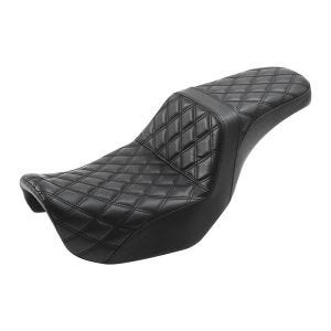 Dobbelt sete egnet for Harley Davidson Dyna 06-17 Duo sete sal Craftride SF14 svart
