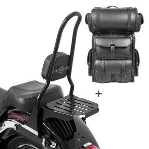 Sissybar CSXL + Hecktasche LX für Harley Fat Boy Special 10-17 abnehmbar mit Gepäckträger Craftride_1