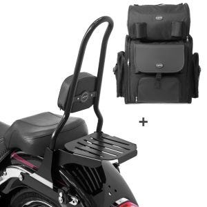 Sissybar CSXL + Hecktasche für Harley Softail 07-17 abnehmbar mit Gepäckträger Craftride_0