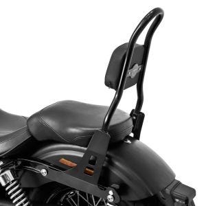 Sissy bar egnet for Harley Davidson Dyna Super Glide Custom 06-15 Craftride Fast Rider-L svart