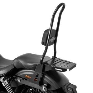 Sissybar Harley Davidson Dyna Street Bob 06-08 Harley Davidson Craftride Fast Rider-XL inkl. Gepäckträger schwarz_0