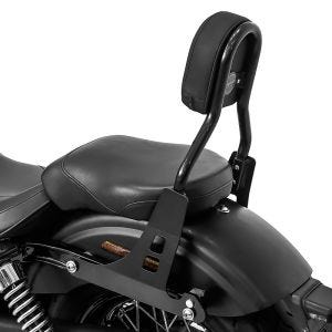 Sissy bar egnet for Harley Davidson Dyna Super Glide Custom 06-15 Craftride Fast Driver-L svart