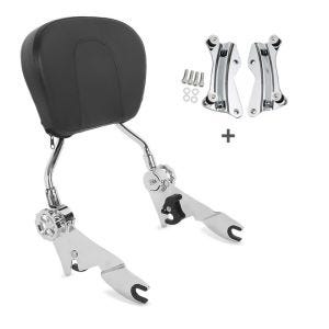 Sissy bar Vario egnet for Harley Davidson Road King 09-13 med dockingsett krom Craftride
