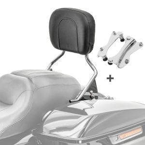 Sissy bar + dockingsett egnet for Harley Davidson Electra Glide Ultra Limited 09-13 krom Craftride