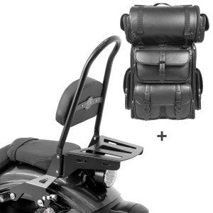 Sissybar CSL + Hecktasche LX für Yamaha XV 950 / R 14-20 abnehmbar mit Gepäckträger Craftride_1