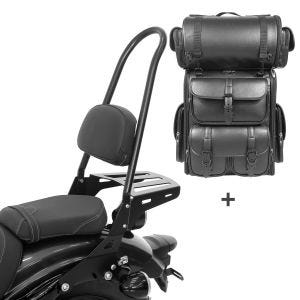 Sissybar CSXL + Hecktasche LX für Yamaha XV 950 / R 14-20 abnehmbar mit Gepäckträger Craftride_1