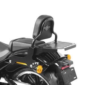 Sissy bar med bagasjehylle egnet for Harley Davidson Softail Fat Bob / 114 18-24 svart Craftride CSS