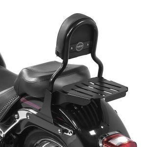 Sissy bar CL Fix egnet for Harley Davidson Softail 07-17 med bagasjehylle svart Craftride